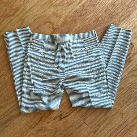 J.Crew Ludlow Seersucker Suit 36S x 30W 32L - Picture 8 of 11